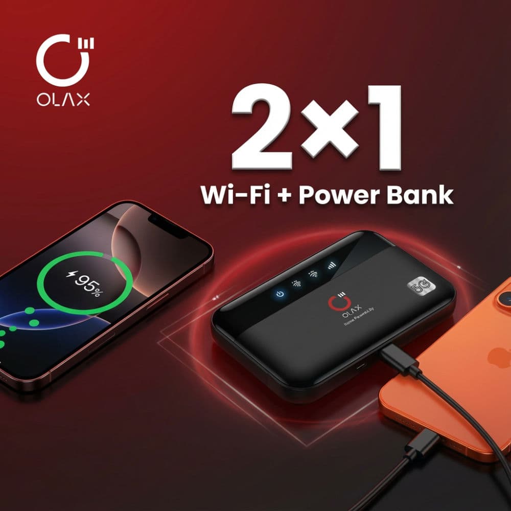 مودم وباور بانك OLAX M100 